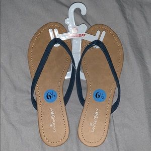 Jean flip flops